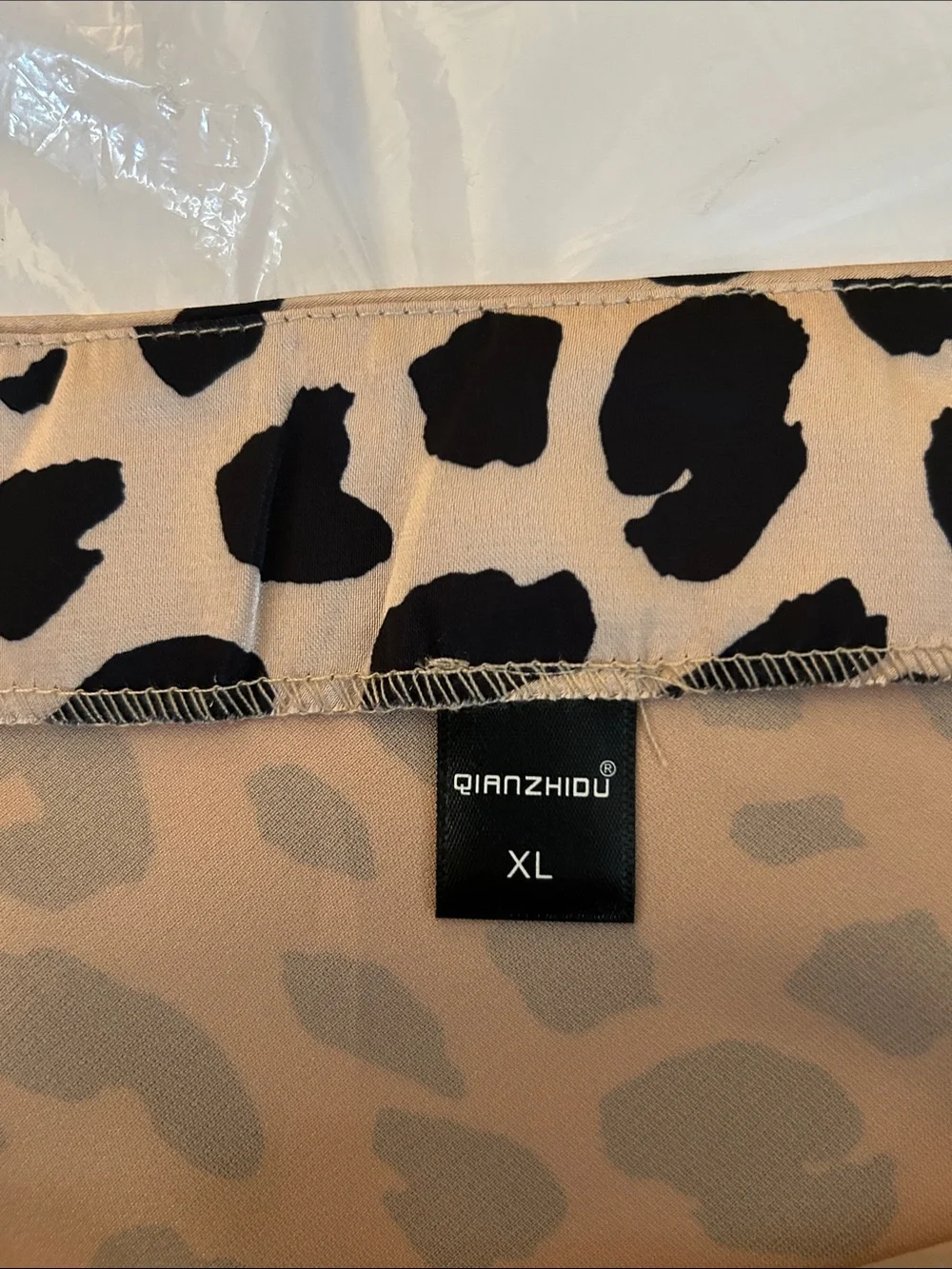 Leopard Print A-Line Midi Skirt - Picture 4 of 5